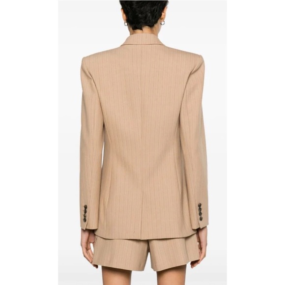Maje Pinstriped Tailored Blazer Size Size 34 - Picture 3 of 8
